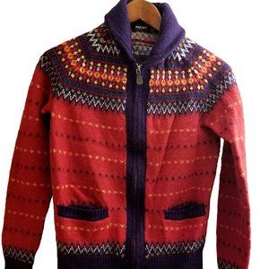 Farah Vintage 100% Wool Cardigan Sweater